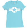 us air force retro Ladies Fitted T-Shirt