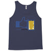 facebook parody beer thumbs up   people like this mens white t shirt Tank Top