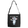my puns are Adjustable Strap Totes