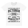 legends were born in october genuıne 1996 qualıty one kind of aged l All Over Women's T-shirt