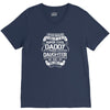 Super Cool Daddy Of A Freaking Awesome Daughter V-Neck Tee