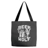 wolf beer Tote Bags