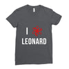 i heart leonard Ladies Fitted T-Shirt
