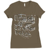 pour le transport Ladies Fitted T-Shirt
