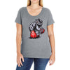 mma bulldog final Ladies Curvy T-Shirt