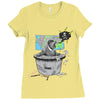 bad news bear Ladies Fitted T-Shirt