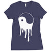 yang and yin dripping chinese symbol fashion geek samurai Ladies Fitted T-Shirt