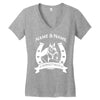 personalised pony horse and rider Women's V-Neck T-Shirt