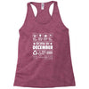 Born In December Racerback Tank