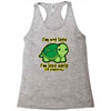 not late Racerback Tank