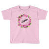 Floral Baby Name Toddler T-shirt