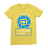 aperture science volunteer Ladies Fitted T-Shirt