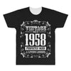 vintage made in 1958 perfectly aged a living legend All Over Men's T-shirt