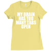 my brain has too many tabs open Ladies Fitted T-Shirt