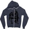 comunist monkey Zipper Hoodie