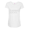 running sucks   humor exercise running gym marathon runner workout tee Maternity Scoop Neck T-shirt