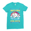 I Wish I Were A Unicorn So I Could Stab Idiots With My Head Ladies Fitted T-Shirt