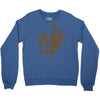skull water color Crewneck Sweatshirt