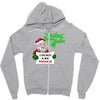 heapy new year funny santa claus christmas Zipper Hoodie
