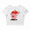 marshmallow prend feu Crop Top