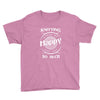 knitting makes me happy you not so much Youth Tee