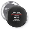 June Girl Pin-back button