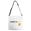 Daddy to Bee Baby Girl Adjustable Strap Totes