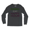 running is my happy hour Long Sleeve Shirts