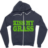 kiss my grass Zipper Hoodie