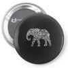 elephant filled pattern cool Pin-back button