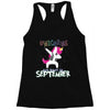 september born unicorns Racerback Tank