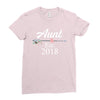 Aunt Est.2018. Ladies Fitted T-Shirt