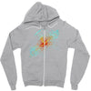 higgs event oil paint Zipper Hoodie