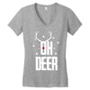oh deer Women's V-Neck T-Shirt