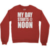 my day starts at noon Crewneck Sweatshirt