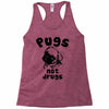 pugs not drugs Racerback Tank