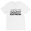 worlds okayest electrician V-Neck Tee