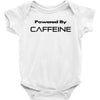 powered by caffeine funny t shirt red bull morning coffee Baby Onesie