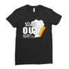 Butt Out Lung Cancer Awareness Ladies Fitted T-Shirt