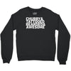 chubby tattooed bearded &amp; awesome Crewneck Sweatshirt
