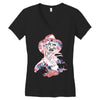 freddy krueger floral Women's V-Neck T-Shirt