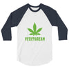 Vegetarian 3/4 Sleeve Shirt