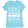 Born In March Ladies Fitted T-Shirt