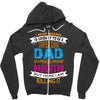 Super Cool Dad Of A Freaking Awesome Daughter Zipper Hoodie