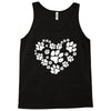 cat love paw Tank Top
