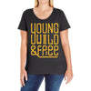 young wild and free Ladies Curvy T-Shirt