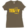 touchdown teddy Ladies Fitted T-Shirt
