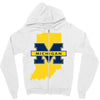 indiana for michigan Zipper Hoodie