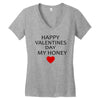 happy valentine day honey Women's V-Neck T-Shirt