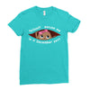 December  Peeking Out Baby Girl Ladies Fitted T-Shirt